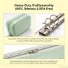Travel Pill Organizer Binder with 14 Color-Coded Zipper Pouches(1Green) view 4