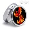 Phoenix Flame3 Compartment Travel Pill Case, Sealed Portable Pill Container Mini Size Metal Pills Box for Pocket Purse, Three Times A Day Pills Organizer for Men, Women view 2