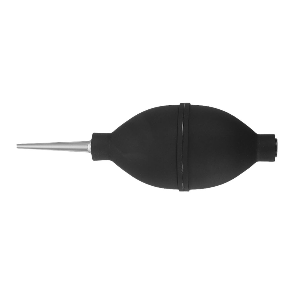 SECFOU Silicone Ear and Eye Cleaning Squeeze Bulb with Long Nozzle Large Black Ear Washer Tool for Earwax Removal and Eye Dust Blowing Suction Bulb for Efficient Hygiene