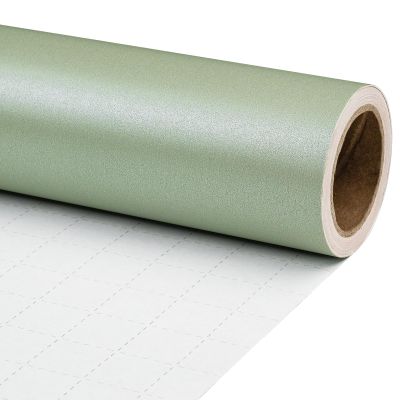 RUSPEPA Sage Green Wrapping Paper Roll, Mini Roll, Green Solid Color Matte Pearly-luster Gift Wrap Paper for Bouquet Wrap, Birthday, Wedding, Baby Shower, Easter, Holiday, Christmas, 17 In X 9.8 Ft