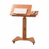 KXPSWGE Mobile Over The Bed Table, Tilting Laptop Tray with Height and Length Frame Adjustment, Extendable Computer Workstation for Home Office,Overbed Table with Wheels view 1