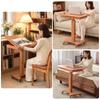KXPSWGE Mobile Over The Bed Table, Tilting Laptop Tray with Height and Length Frame Adjustment, Extendable Computer Workstation for Home Office,Overbed Table with Wheels view 3