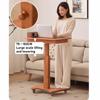 KXPSWGE Mobile Over The Bed Table, Tilting Laptop Tray with Height and Length Frame Adjustment, Extendable Computer Workstation for Home Office,Overbed Table with Wheels view 4