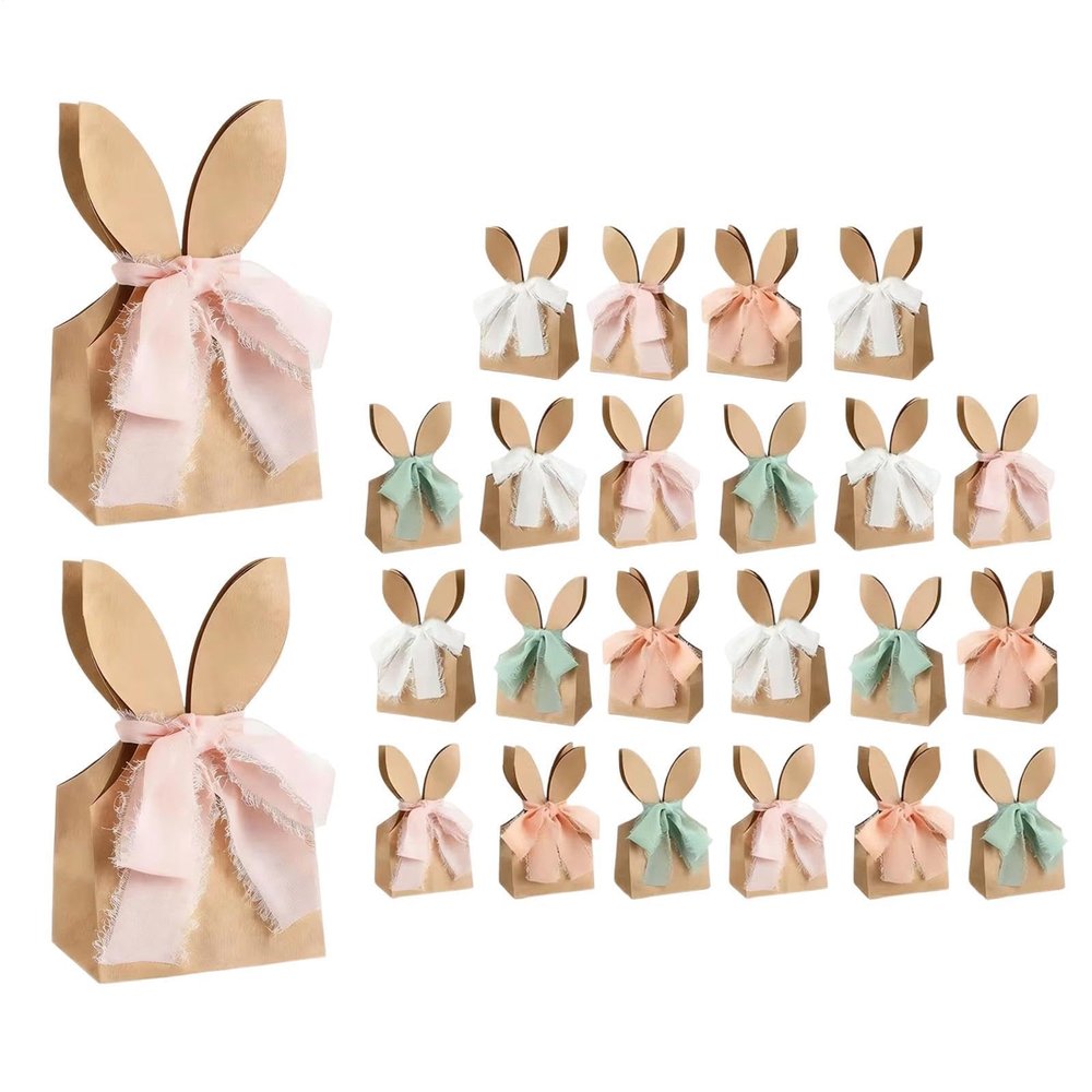 Bunny Goodie Bags 24 Pieces Boho