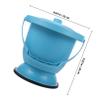 Mobestech Portable Urinal Pail Pot with Lid, Thickened Plastic Bedpan for Adults, Pregnant Women, Elderly, Small Size with Handle, Household Spittoon for Bathroom Safety and Travel Use view 2