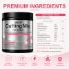 Cutting Mix Capsules with Berberine HCl, Ashwagandha Root Extract, Chromium Picolinate & Ceylon Cinnamon Bark, 60 Count | 5-HTP, Yerba Mate Extract, Magnesium Glycinate Supplement for Adults 2-Pack view 3