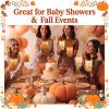 Meanplan 12oz Baby Shower Party Plastic Cups A Little is On The Way Disposable Clear Cups for Thanksgiving Baby Shower Gender Reveal Supplies Decorations view 4