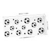 WESIEVYA 100pcs Soccer Party Favor Bags with Twist Ties Black and White Football Candy Goodie Treat Snack Bags for Birthday, Wedding, and Sports Event Packaging view 2