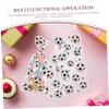 WESIEVYA 100pcs Soccer Party Favor Bags with Twist Ties Black and White Football Candy Goodie Treat Snack Bags for Birthday, Wedding, and Sports Event Packaging view 3
