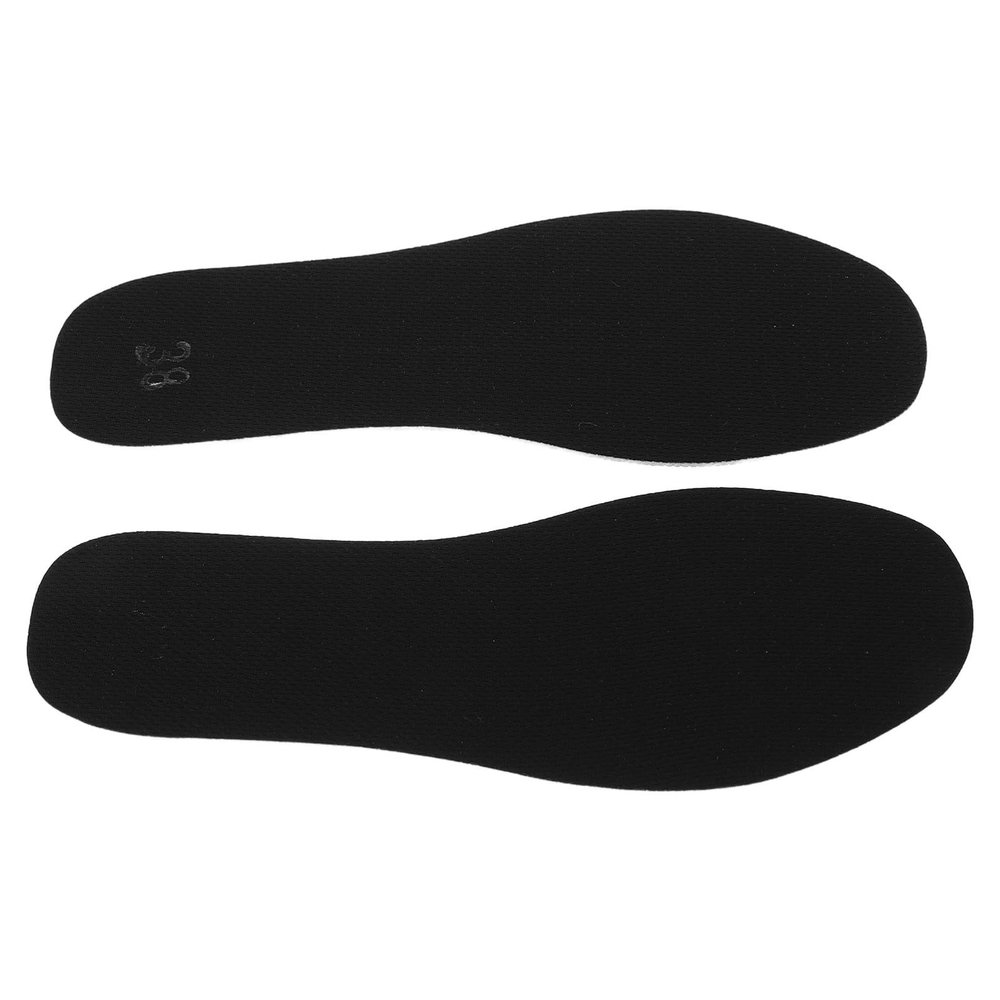 NIYANGLE Puncture-Proof Work Insoles Double-Sided Sweat-Absorbing Hard Anti-Nail Steel Plate Inserts for Construction Labor Safety Shoes Size 38