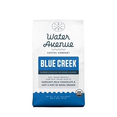 Blue Creek Organic Blend - Roasted by Water Avenue Coffee - Freshly Ground Coffee - 2 Pound Bag