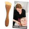 DECHOUS Natural Sandalwood Gua Sha Scraping Stick, Horn-Shaped Meridian Massage Tool for Face and Body, Wooden Acupressure Massage Stick for Self-Massage and Muscle Relief view 3