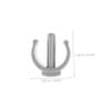 WEKAMOS 6pcs Cane Attachment Walker Latch Clamp C-Shape Pin Lock 25mm Grey Tube Clips for Walking Stick Accessories and Mobility Aid Safety view 2