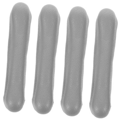 KOMBIUDA 4pcs Universal Crutch Underarm Pad Covers with Soft TPR Cushions Grey Crutches Armpit Cushions for Comfortable Walking for Adults
