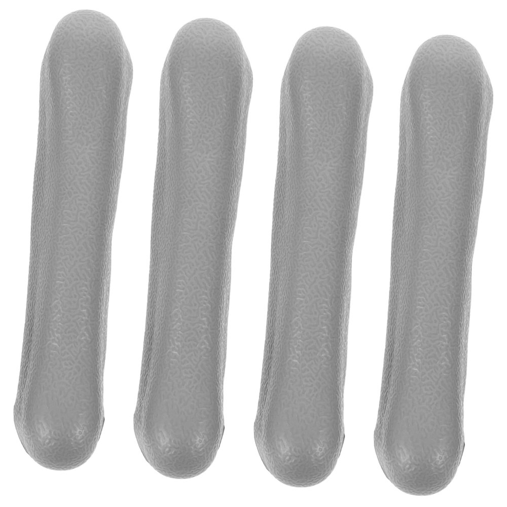 KOMBIUDA 4pcs Universal Crutch Underarm Pad Covers with Soft TPR Cushions Grey Crutches Armpit Cushions for Comfortable Walking for Adults