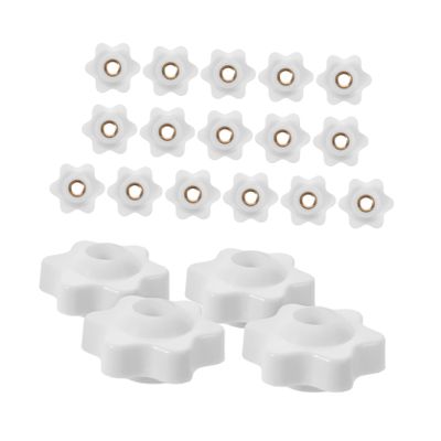 GALPADA 20pcs Push Handle Replacement Knobs for Rollator Walker, M6 Knurled Thumb Screw Plastic Knobs with Copper Core, Walker Arm Adjustment Parts for Seniors Mobility Aids