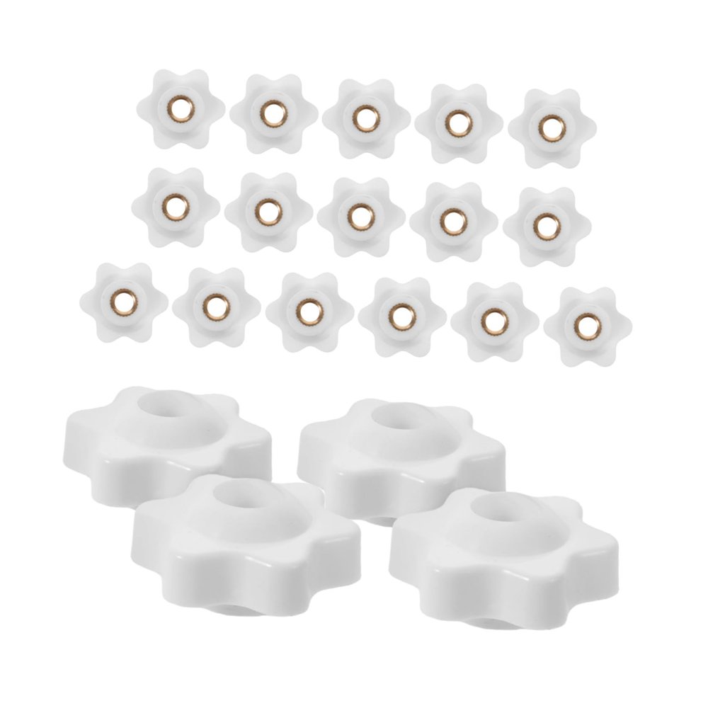 GALPADA 20pcs Push Handle Replacement Knobs for Rollator Walker, M6 Knurled Thumb Screw Plastic Knobs with Copper Core, Walker Arm Adjustment Parts for Seniors Mobility Aids
