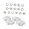 GALPADA 20pcs Push Handle Replacement Knobs for Rollator Walker, M6 Knurled Thumb Screw Plastic Knobs with Copper Core, Walker Arm Adjustment Parts for Seniors Mobility Aids view 1