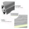 HOOWIFFY Glow-in-the-Dark Threshold Ramp for Doorstep, 250x130mm Non-Slip Plastic Slope Ramp with Luminous Strip for Indoor Steps and Robot Vacuum Cleaner Access view 3