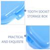 TOPPERFUN 2pcs Lightweight Retainer Case with Vent Holes Small Brace Storage Box Portable Travel Retainer Holder Denture Storage Container for Orthodontic Use view 3