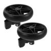 NULYLU Walker Wheels Replacement with Brake Silent Rear Caster Wheels for Walkers Stroller Accessories Pair for Indoor Use view 1