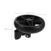 NULYLU Walker Wheels Replacement with Brake Silent Rear Caster Wheels for Walkers Stroller Accessories Pair for Indoor Use view 2