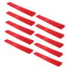 CLISPEED 10pcs Red Plastic Threshold Ramps for Garage Floor Edge Wheelchair Access Ramp and Car Curb Bumper for Doorway Home Sweeper for Electric Scooter Mobility view 1