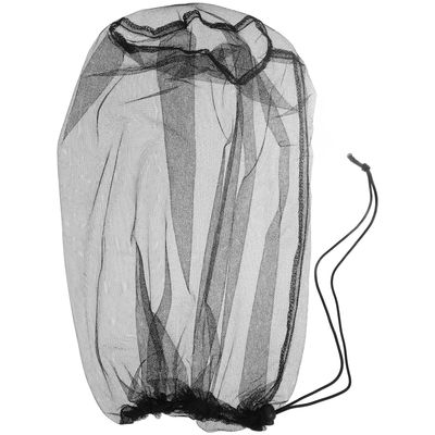 TOBBOMEY Outdoor Mesh Mosquito Head Net with Adjustable Drawstring, Insect Bug Protection Hood for Hiking and Camping, Lightweight Breathable Head Netting for Outdoor Safety