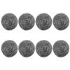 LALADEFIEE 8pcs Stainless Steel Wire Ball Scrubbers Pot Metal Sponge Dish Scrub Brush for Pan Cleaning Kitchen Household Use view 1