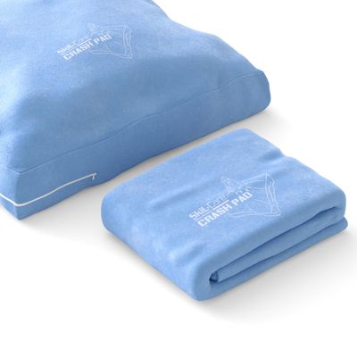 Skil-Care Crash Pad Cover Replacement | Cozy Cloth Soft Replacement Cover for Kids Crash Pad | Sensory Mat for Active Play | Washable Soft Landings for Indoor & Outdoor | Cozy Light Blue - 6x8 FT