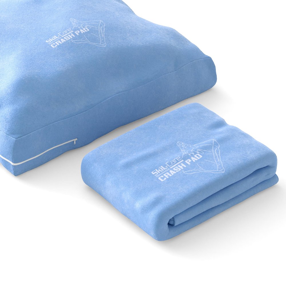 Skil-Care Crash Pad Cover Replacement | Cozy Cloth Soft Replacement Cover for Kids Crash Pad | Sensory Mat for Active Play | Washable Soft Landings for Indoor & Outdoor | Cozy Light Blue - 6x8 FT