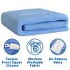 Skil-Care Crash Pad Cover Replacement | Cozy Cloth Soft Replacement Cover for Kids Crash Pad | Sensory Mat for Active Play | Washable Soft Landings for Indoor & Outdoor | Cozy Light Blue - 6x8 FT view 2