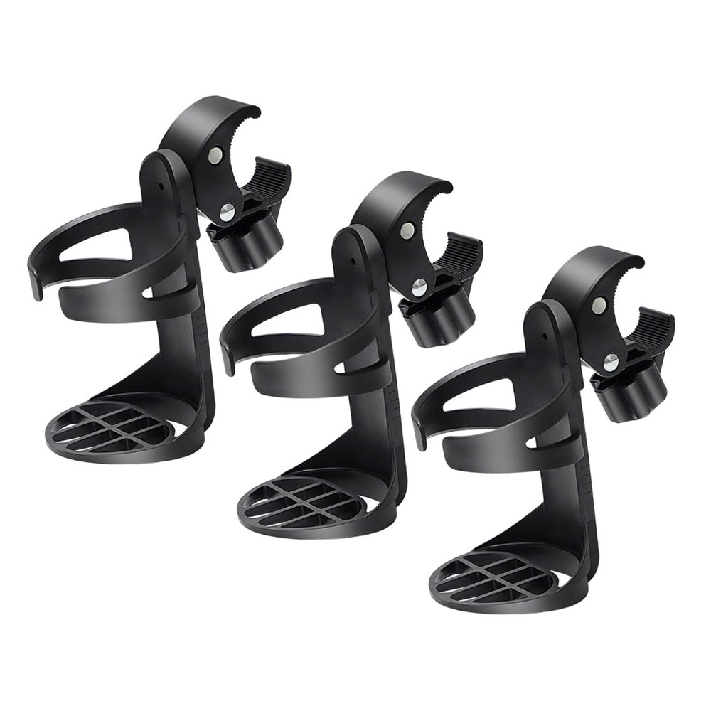 LABRIMP Detachable Walker Cup Holder 3pcs for Rollator and Wheelchair Mobility Aid Adjustable Drink Holder for Senior Commuter Use