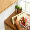 Plastic Wrap Dispenser with Cutter, Strong Attachment Force Kitchen Wrap Organizer, 11.8 in x 328 ft PE Cling Film Roll, Slide Cutter Box, 100 m Length for Refrigerator Storage view 2