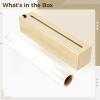 Plastic Wrap Dispenser with Cutter, Strong Attachment Force Kitchen Wrap Organizer, 11.8 in x 328 ft PE Cling Film Roll, Slide Cutter Box, 100 m Length for Refrigerator Storage view 3