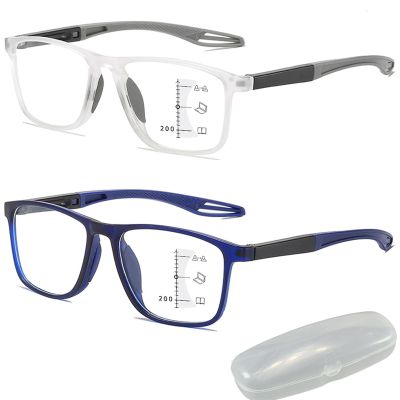 Nexolens Glasses, Nexolens Adaptive Glasses, Nexolens Adaptive Vision Comfort System, For Men and Women (Blue+White,2.0X)