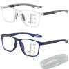 Nexolens Glasses, Nexolens Adaptive Glasses, Nexolens Adaptive Vision Comfort System, For Men and Women (Blue+White,2.0X) view 1