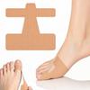 20 PCS Pre-Cut Toe Support Kinesiology Tape - Extra Thick Non-Slip Foot Care Strips for Big Toe Alignment and Friction Buffer - Elastic Water-Ripple Adhesive Straps for Men and Women, Skin Color view 1