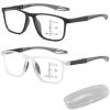 Nexolens Glasses, Nexolens Adaptive Glasses, Nexolens Adaptive Vision Comfort System, For Men and Women (White+Grey,1.5X) view 1