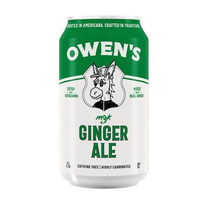 Owen's Ginger Ale, Cocktail and Mocktail Mixer, 8.2 oz Cans, 24 Pack