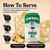 Owen's Ginger Ale, Cocktail and Mocktail Mixer, 8.2 oz Cans, 24 Pack view 3