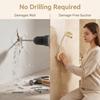 Suction Cup Hair Dryer Holder 360 Degree Rotating Blow Dryer Holder with Cord Organizer No Drill Bathroom Organizer for Home Hotel (A) view 4