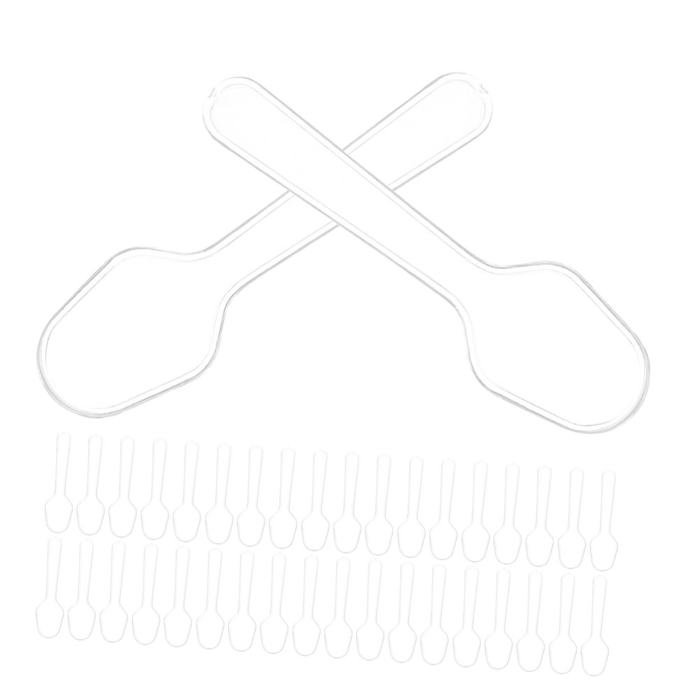 IWOWHERO 100pcs Disposable Mini Ice Cream Spoons Plastic Tasting Spoons for Yogurt Pudding Sampling Small Serving Utensils Individually Packaged 7.5cm