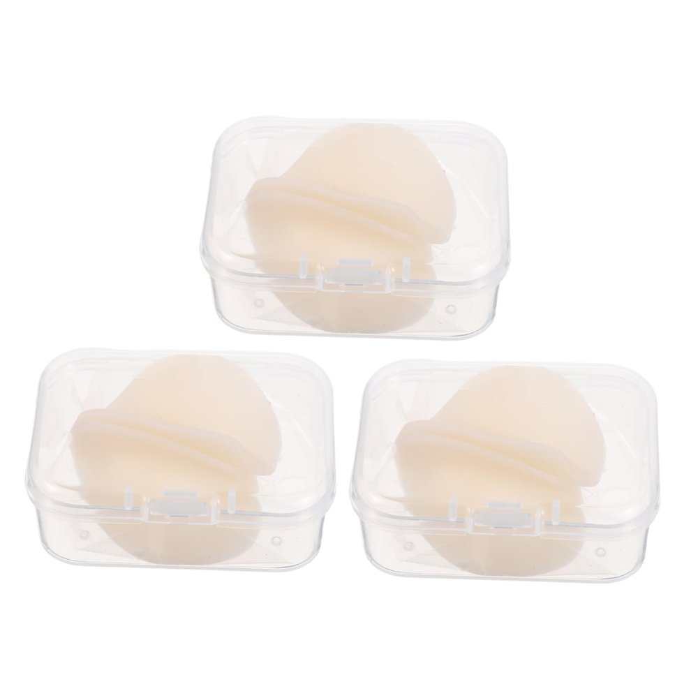 HAPINARY Invisible Ear Support Tape 3 Pairs Khaki Silicone Ear Lifter Patch and Natural Shaping for Everyday Use
