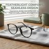 Shiratori Retro Round Blue Light Blocking Glasses for Women Men, Lightweight Metal Temple Eyeglasses Matte Black view 4