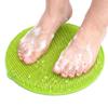 Shower Foot Scrubber Mat with Non-Slip Suction Cups, Silicone Back Washer Exfoliating Bath Wash Pad Wall Mounted, Foot Massager Mat for Men & Women to Soothe Achy Feet (1, Green) view 1