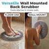 Shower Foot Scrubber Mat with Non-Slip Suction Cups, Silicone Back Washer Exfoliating Bath Wash Pad Wall Mounted, Foot Massager Mat for Men & Women to Soothe Achy Feet (1, Green) view 3