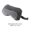 KICHOUSE 2-in-1 Eye Mask and U-Shaped Travel Neck Pillow, Sweat-Absorbent Foam Particle Support Cushion for Home, Office, and Airplane Sleep, Deep Gray view 2