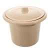 TOVINANNA Portable Adult Plastic Chamber Pot with Lid Hygienic Round Bedside Commode Bucket for Home and Travel Use, Lightweight and Ergonomic Design with Simple to Clean Surface view 1