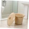 TOVINANNA Portable Adult Plastic Chamber Pot with Lid Hygienic Round Bedside Commode Bucket for Home and Travel Use, Lightweight and Ergonomic Design with Simple to Clean Surface view 4
